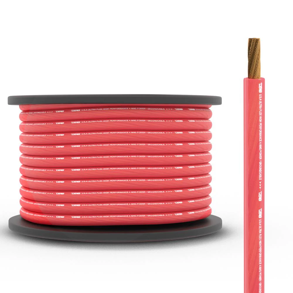 PW-4GA-100RD 4-GA CCA Ground, Power Cable, 100 Feet - Image 2
