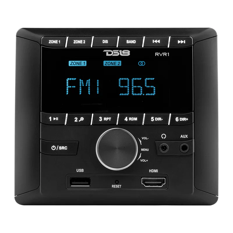 RV.R1 RV and Trailers Headunit 2.75" LCD screen , 2 Zones, 4 volts Output,HDMI, BT, RDS 4 X 50 Watts - Image 3