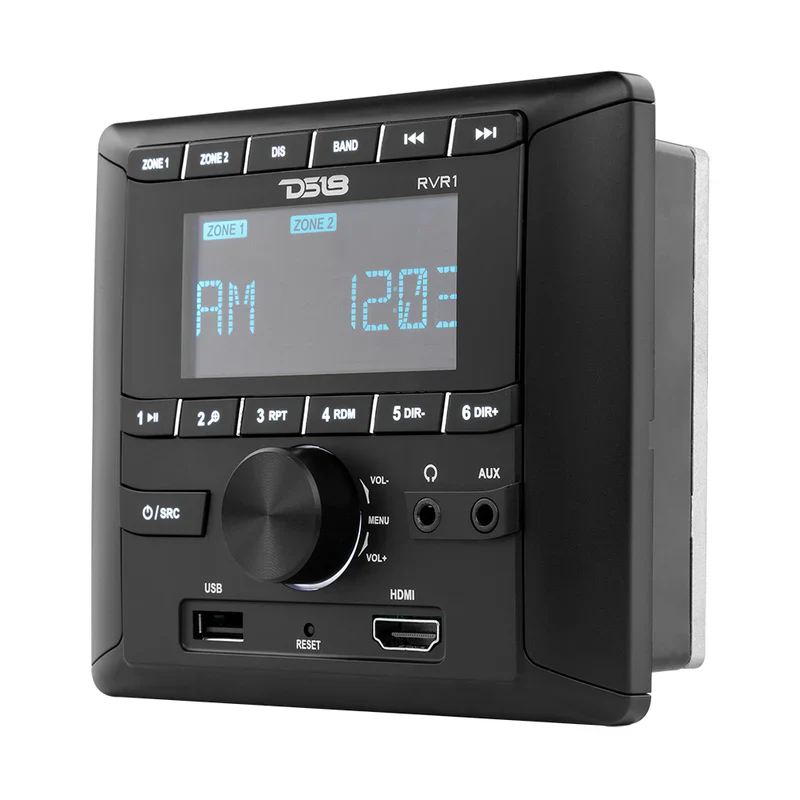 RV.R1 RV and Trailers Headunit 2.75" LCD screen , 2 Zones, 4 volts Output,HDMI, BT, RDS 4 X 50 Watts - Image 4
