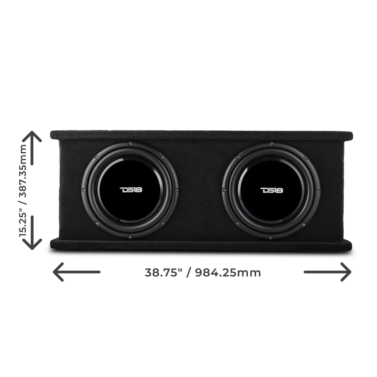 SB212 Loaded Shallow Subwoofer Enclosure 700 Watts Rms @ 1 ohm - Image 2