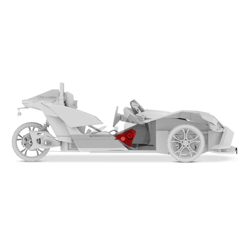 SLG-FKP6LDV2 Polaris Slingshot Front Kick Panel Speaker Pods Loaded | 2 x NXL-IQ6/BK & 2 x PRO-TW1LD and Digital LED Lights | 2015 - Current - Image 2