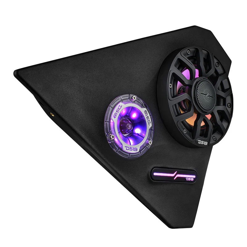 SLG-FKP6LDV2 Polaris Slingshot Front Kick Panel Speaker Pods Loaded | 2 x NXL-IQ6/BK & 2 x PRO-TW1LD and Digital LED Lights | 2015 - Current - Image 4