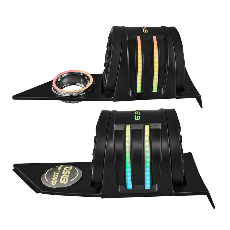 SLG-HD6LDV2 Polaris Slingshot Headrest Speaker Pods Loaded | 2 x NXL-IQ6/BK Speakers and Digital LED Lights | 2015 - Current - Image 7