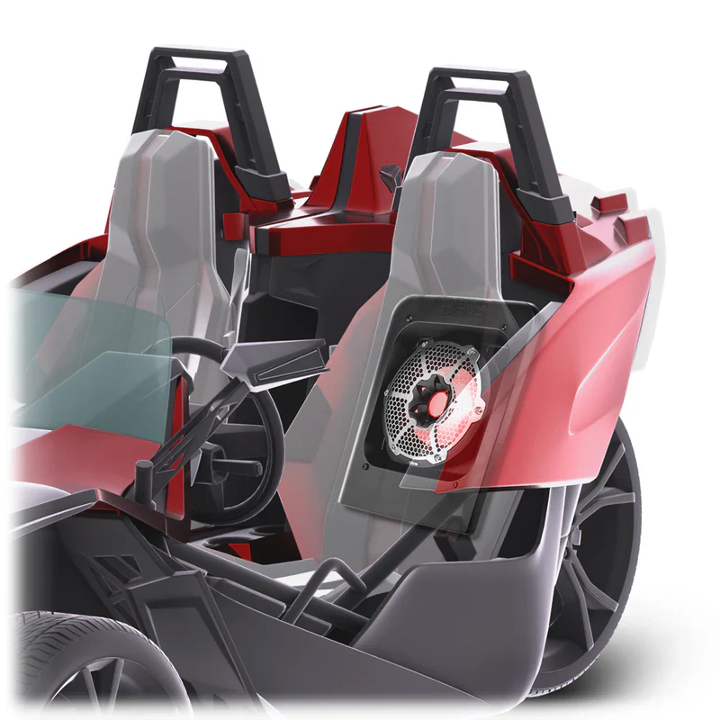 SLG-RSUB10 Polaris Slingshot Rear 10" Subwoofer Empty Enclosure - Fits Either Passenger or Driver Side | 2015 - Current - Image 3