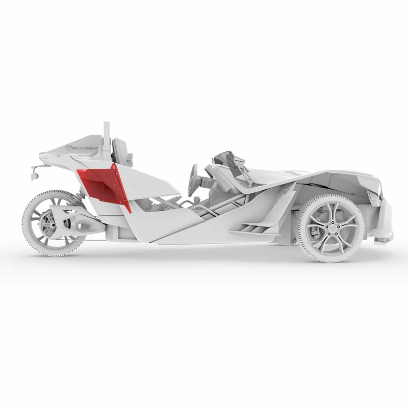 SLG-RSUB10 Polaris Slingshot Rear 10" Subwoofer Empty Enclosure - Fits Either Passenger or Driver Side | 2015 - Current - Image 7