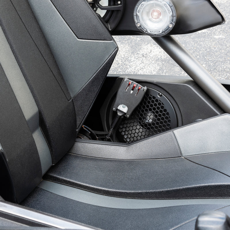 SLG-SP6LD Polaris Slingshot Side Panel Enclosure Loaded | 2 x PRO-SM6, 2 x ZXI-T1 & 2 x PRO-GRILL6-MS/BK | 2015 - 2019 - Image 4
