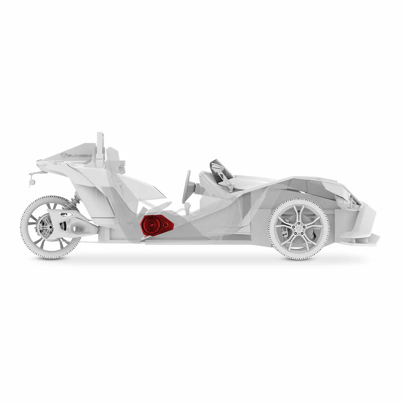 SLG-SP6LD Polaris Slingshot Side Panel Enclosure Loaded | 2 x PRO-SM6, 2 x ZXI-T1 & 2 x PRO-GRILL6-MS/BK | 2015 - 2019 - Image 6