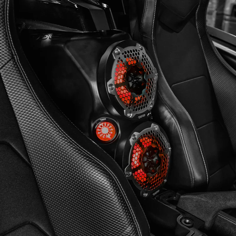 SLG-WFCC66 Polaris Slingshot Waterfall Center Console Empty Enclosure fits 2 x 6.5" Speakers & 2 x 2.28" Bullet Tweeter | 2015 - Current - Image 3