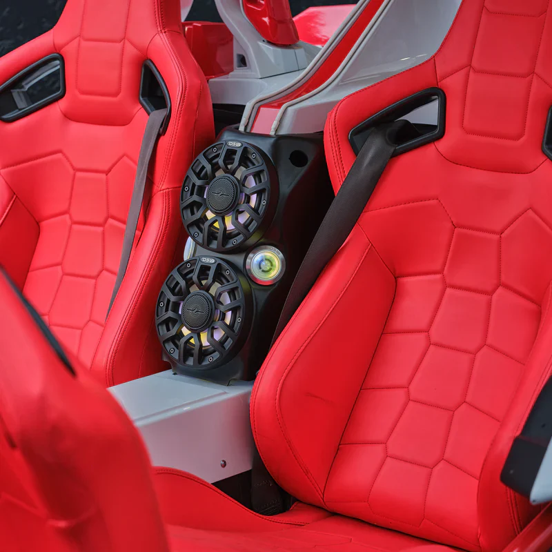SLG-WFCC66LD Polaris Slingshot Waterfall Center Console Loaded | 2 x NXL-IQ6/BK & 2 x PRO-TW7LD and Digital LED Lights | 2015 - Current - Image 2