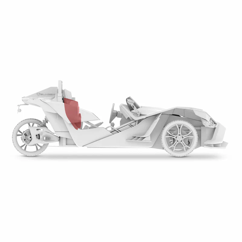 SLG-WFCC66LD Polaris Slingshot Waterfall Center Console Loaded | 2 x NXL-IQ6/BK & 2 x PRO-TW7LD and Digital LED Lights | 2015 - Current - Image 3