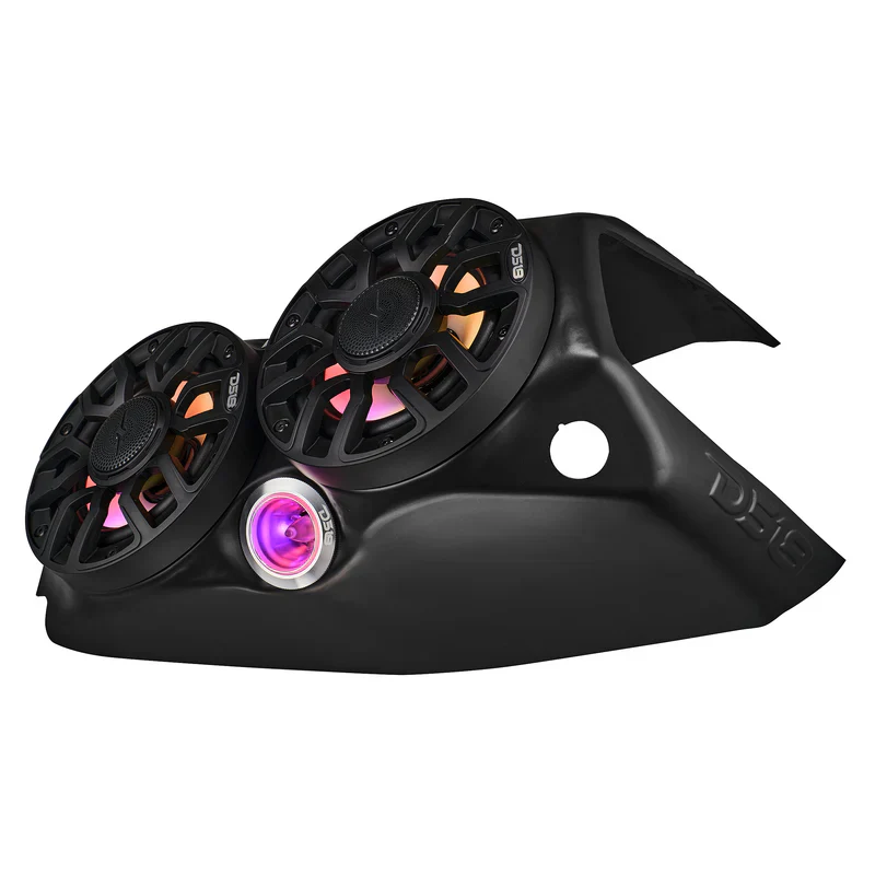 SLG-WFCC66LD Polaris Slingshot Waterfall Center Console Loaded | 2 x NXL-IQ6/BK & 2 x PRO-TW7LD and Digital LED Lights | 2015 - Current - Image 7