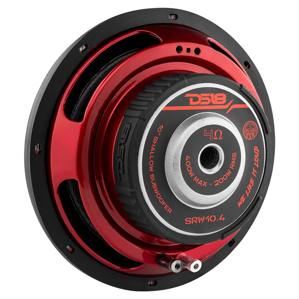 SRW10.4 Shallow-Mount 10" Subwoofer 200 Watts Rms SVC 4-Ohm - Image 3