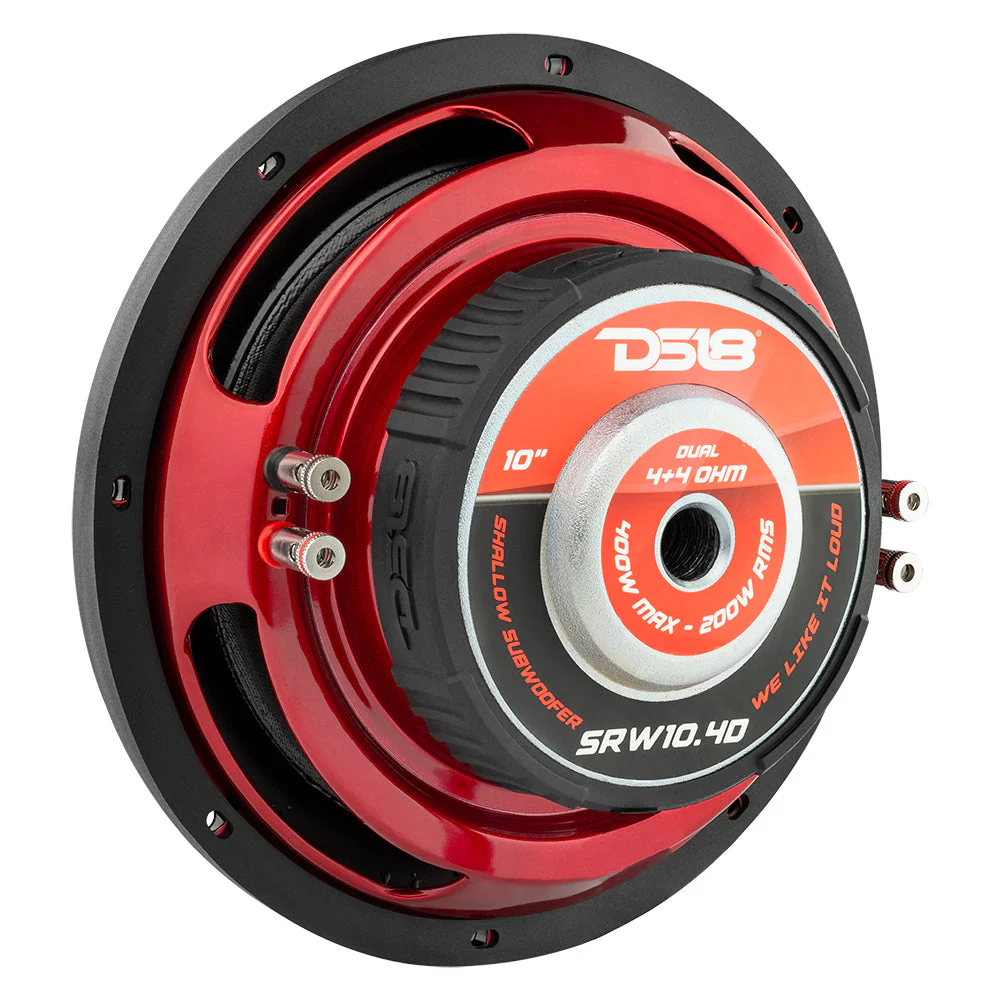 SRW10.4D Shallow-Mount 10" Subwoofer 200 Watts Rms DVC 4-Ohm - Image 4
