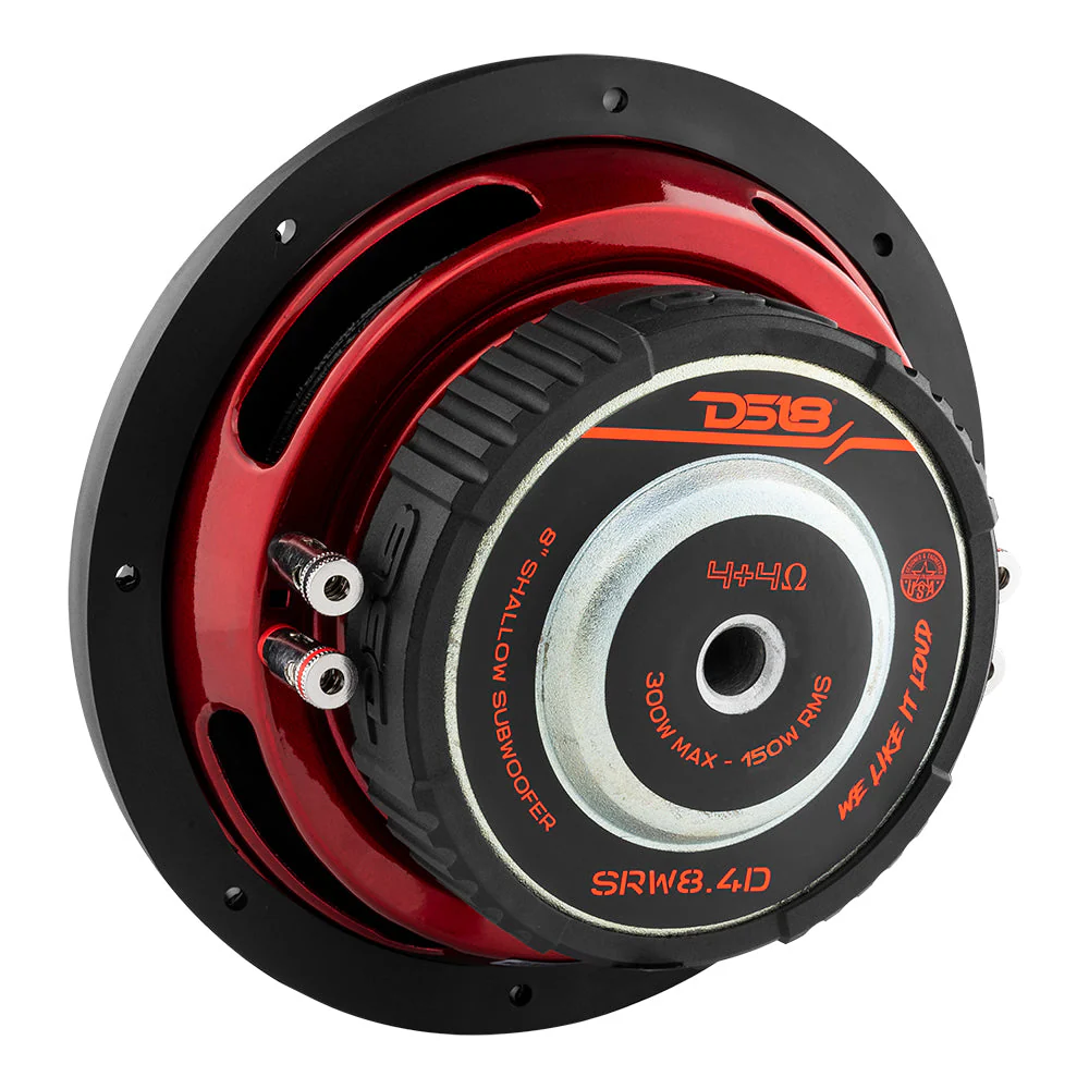 SRW8.4D Shallow-Mount 8" Subwoofer 150 Watts Rms DVC 4-Ohm - Image 4